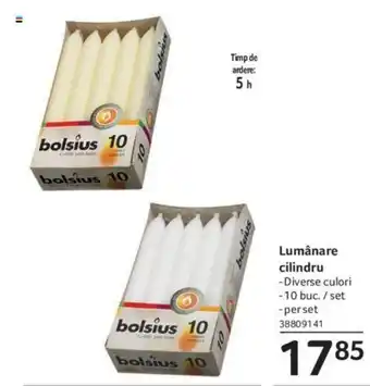 Selgros Lumânare cilindru Ofertă
