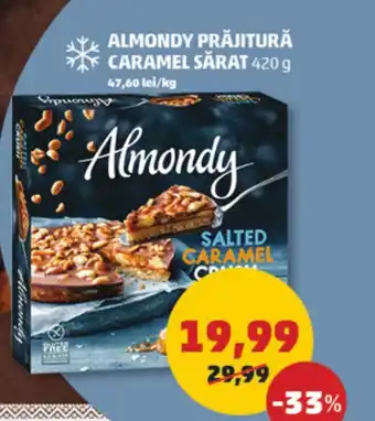 Penny ALMONDY PRĂJITURĂ CARAMEL SĂRAT 420 g Ofertă