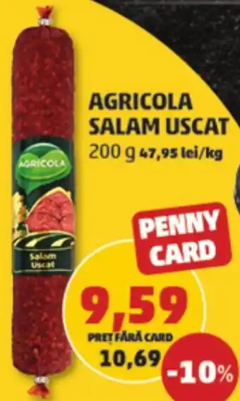 Penny AGRICOLA SALAM USCAT 200 g Ofertă