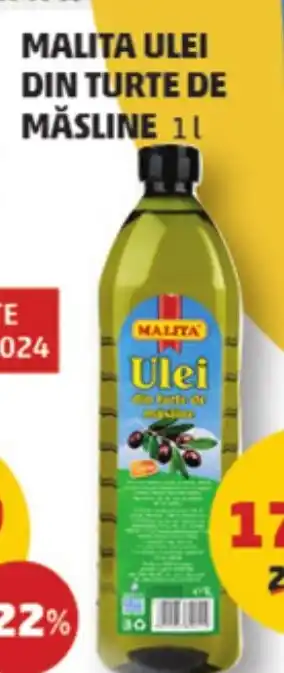 Penny MALITA ULEI DIN TURTE DE MĂSLINE 1 l. Ofertă