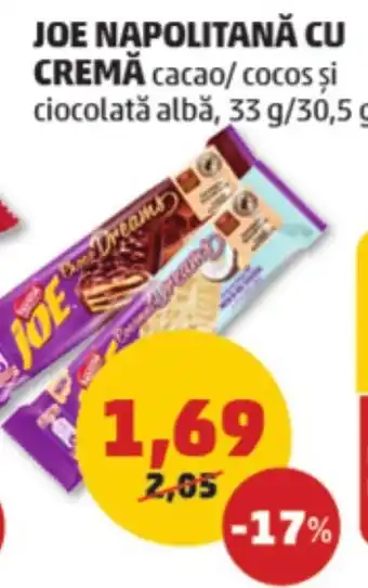 Penny JOE NAPOLITANĂ CU CREMĂ Ofertă