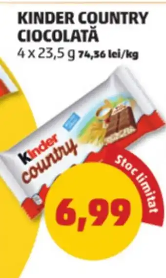 Penny KINDER COUNTRY CIOCOLATĂ Ofertă