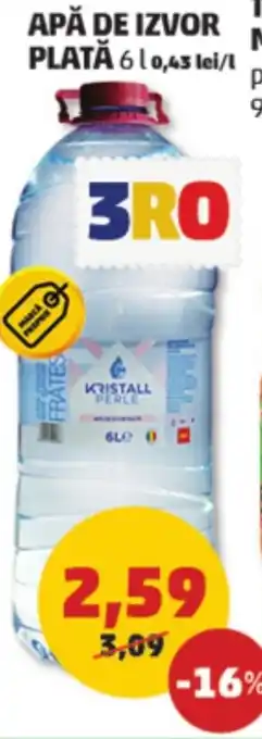Penny APĂ DE IZVOR PLATĂ 6 l. Ofertă