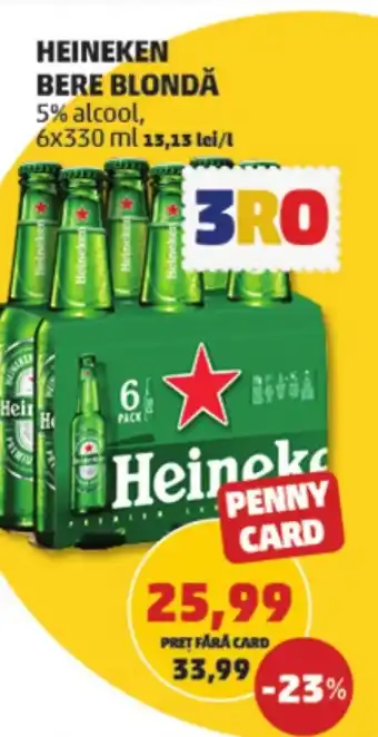 Penny HEINEKEN BERE BLONDĂ Ofertă