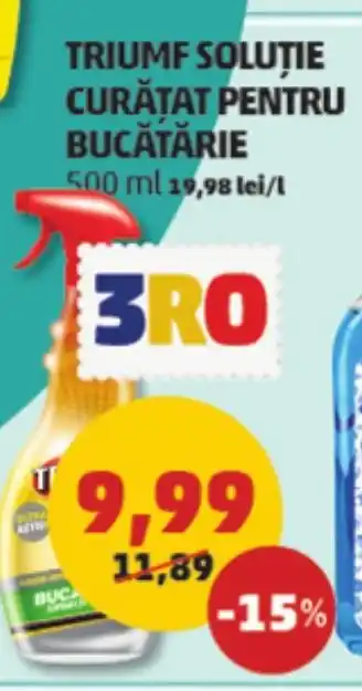 Penny TRIUMF SOLUȚIE CURĂTAT PENTRU BUCĂTĂRIE 500 ml Ofertă