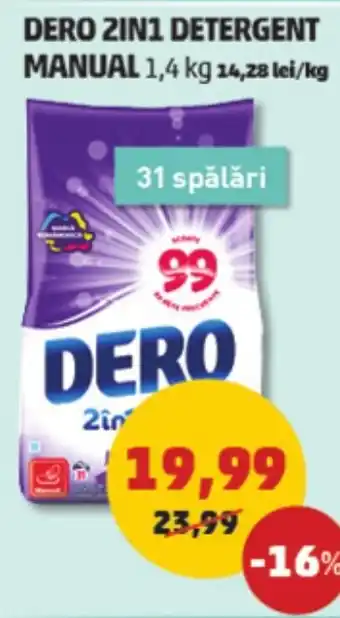 Penny DERO 2IN1 DETERGENT MANUAL 1,4 kg Ofertă