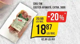 Mega Image CRIS-TIM COSTIȚĂ AFUMATĂ, EXTRA, 300G Ofertă