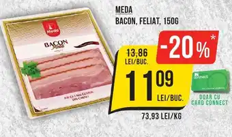 Mega Image MEDA BACON, FELIAT, 150G Ofertă