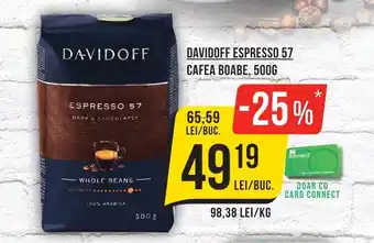 DAVIDOFF ESPRESSO 57 CAFEA BOABE, 500G