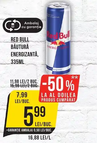 Mega Image RED BULL BĂUTURĂ ENERGIZANTĂ, 335ML Ofertă