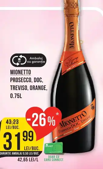 MIONETTO PROSECCO, DOC, TREVISO, ORANGE,0.75L