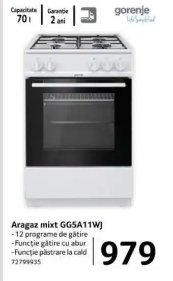 Selgros Aragaz mixt GG5A11WJ Ofertă