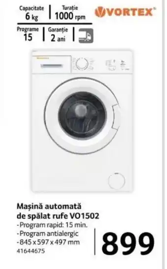 Selgros Mașină automată de spălat rufe VO1502 Ofertă