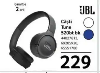Selgros JBL Căşti Tune 520bt bk Ofertă
