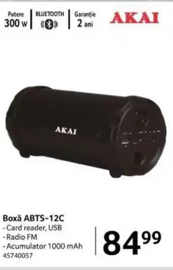 Selgros Boxă ABTS-12C Ofertă
