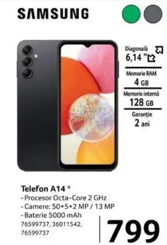 Selgros SAMSUNG Telefon A14 Ofertă