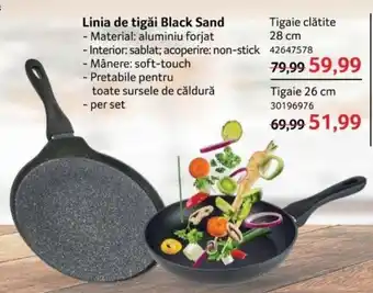 Linia de tigăi Black Sand