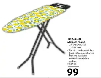 Selgros TOPSELLER Masă de călcat Ofertă