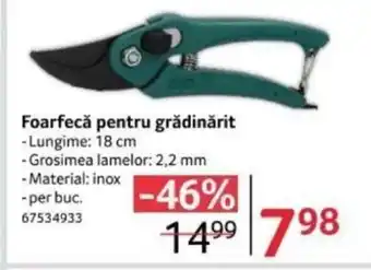 Selgros Foarfecă pentru grădinărit Ofertă
