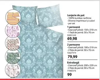 Selgros Lenjerie de pat Ofertă