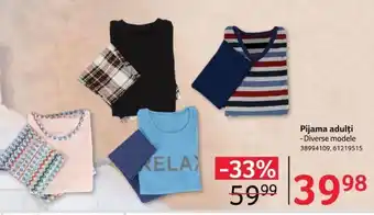Selgros Pijama adulți Ofertă