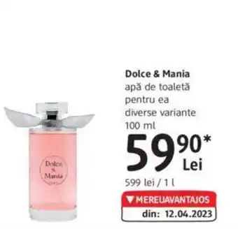 DM Dolce & Mania apă de toaletă pentru ea diverse variante 100 ml Ofertă
