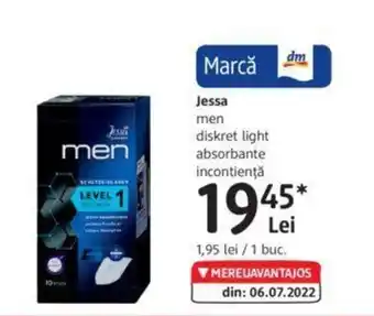 DM Jessa men diskret light absorbante incontienţă Ofertă
