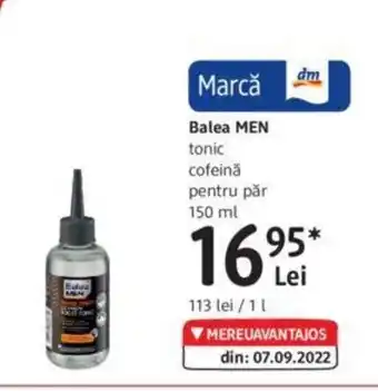 DM Balea MEN tonic cofeină pentru păr 150 ml Ofertă