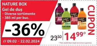 Selgros NATURE BOX Gel de duș Ofertă