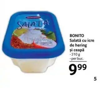 Selgros BONITO Salată cu icre de hering și ceapă Ofertă