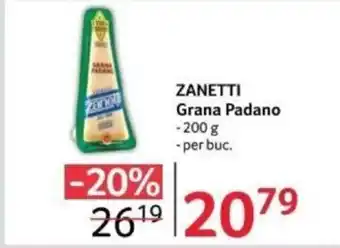 Selgros ZANETTI Grana Padano Ofertă