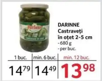 Selgros DARINNE Castraveţi în oțet 2-5 cm Ofertă