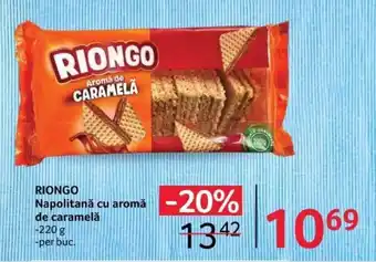 Selgros RIONGO Napolitană cu aromă de caramelă Ofertă
