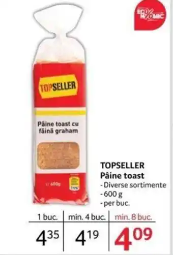 Selgros TOPSELLER Pâine toast Ofertă
