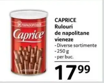 Selgros CAPRICE Rulouri de napolitane vieneze Ofertă
