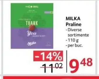 Selgros MILKA Praline Ofertă