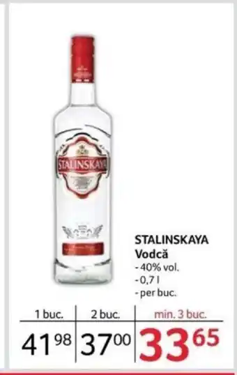Selgros STALINSKAYA Vodcă Ofertă