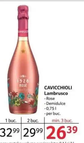 Selgros CAVICCHIOLI Lambrusco Ofertă