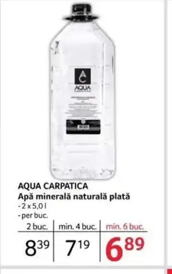 Selgros AQUA CARPATICA Apă minerală naturală plată Ofertă