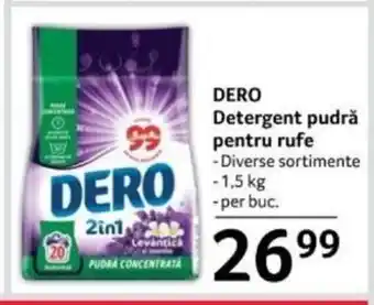 Selgros DERO Detergent pudră pentru rufe Ofertă