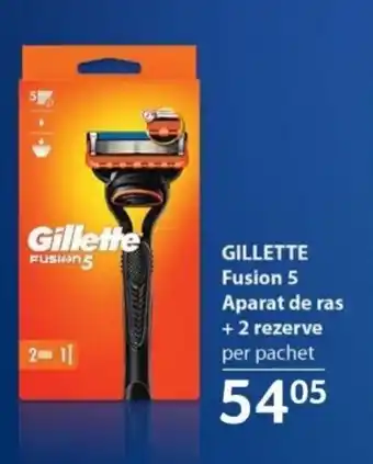 Selgros GILLETTE Fusion 5 Aparat de ras + 2 rezerve Ofertă