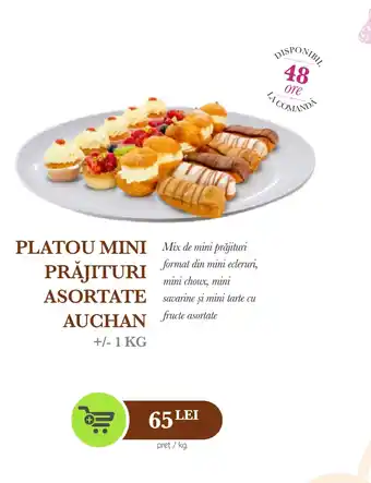 PLATOU MINI PRĂJITURI ASORTATE AUCHAN
