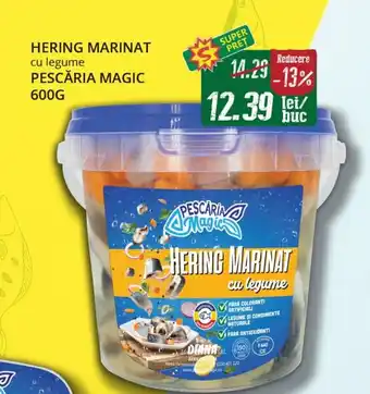 Diana Supermarket HERING MARINAT cu legume PESCĂRIA MAGIC 600G Ofertă