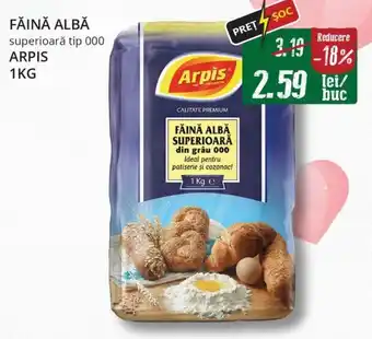 Diana Supermarket FĂINĂ ALBĂ superioară tip 000 ARPIS 1KG Ofertă