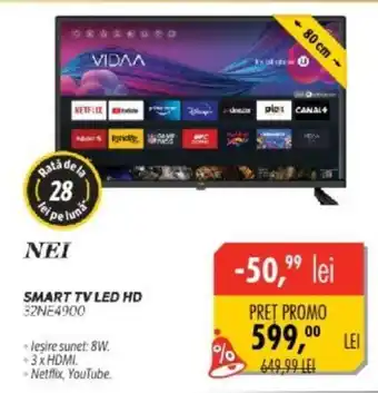 Flanco SMART TV LED HD 32NE4900 Ofertă