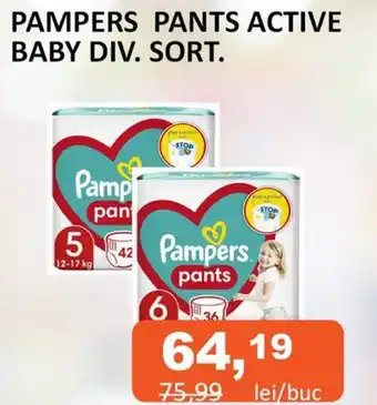 Unicarm PAMPERS PANTS ACTIVE BABY DIV. SORT. Ofertă