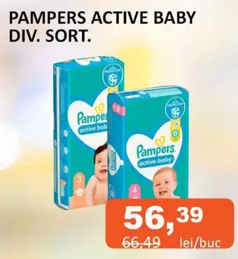 Unicarm PAMPERS ACTIVE BABY DIV. SORT. Ofertă