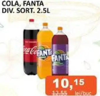 COLA, FANTA DIV. SORT. 2.5L
