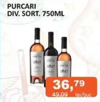 Unicarm PURCARI DIV. SORT. 750ML Ofertă
