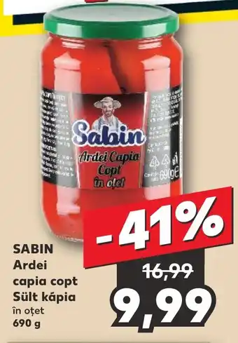 Kaufland SABIN Ardei capia copt Sült kápia Ofertă